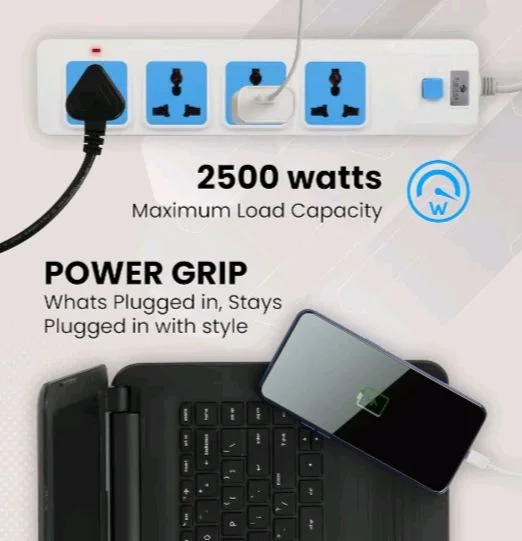 Zebronics ZEBRONICS ZEB-PS4301 2500 WATTS Power Extension Socket with 4 Universal sockets