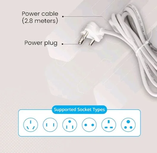 Zebronics ZEBRONICS ZEB-PS4301 2500 WATTS Power Extension Socket with 4 Universal sockets