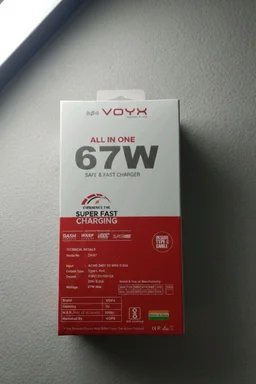 VOYX CH-67 67W Super Fast Charger with Type-C Cable