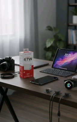 VOYX CH-67 67W Super Fast Charger with Type-C Cable