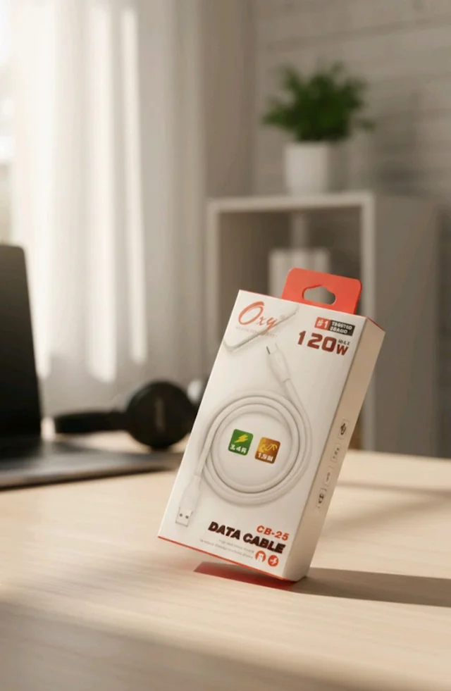 Oxy CB-25: Ultra-Fast Lightning Charging & Data Sync Cable