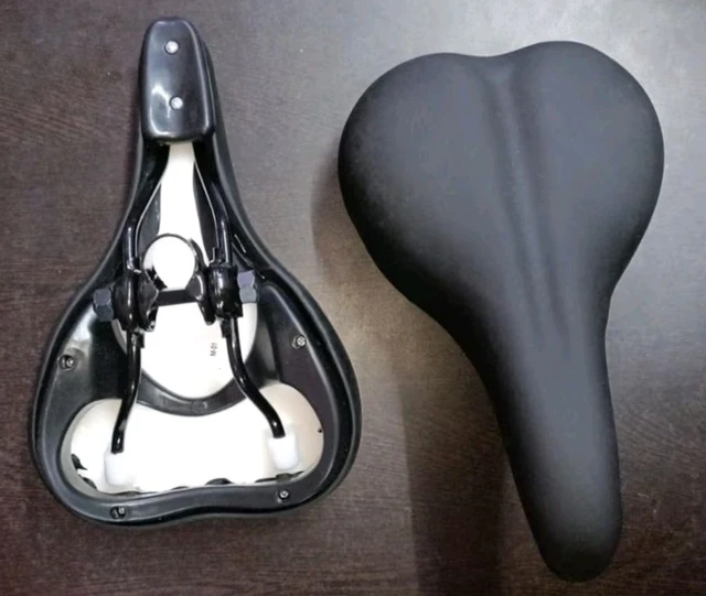 Heavy-Duty Spin Bike Seat - Alloy Steel, 120kg Capacity - Comfortable Cushioned Cycling Saddle for MTB/Road/BMX