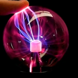 Plasma Ball Lamp - Touch and Sound Sensitive Electric Globe with Stunning Lightning Effects - Plug in Energy Ball for Parties, Room Decor & Learning - Static Electricity Sphere for Kids