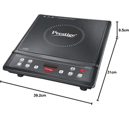 Prestige Iris Eco 1200 Watts Induction Cooktop | 4KV Surge Protection | 7 Preset Indian Menu Options & Timer | Soft Touch Button |Easy to Clean | Portable | Black | 1Y Warranty | BIS