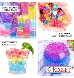 Accessories Roy Polymer Jelly Beads (Multicolour) - Super Absorbent Polymer Balls - Magic Water Crystal Balls - Jelly Water Beads for Plants