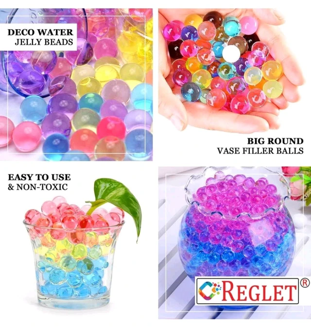 Accessories Roy Polymer Jelly Beads (Multicolour) - Super Absorbent Polymer Balls - Magic Water Crystal Balls - Jelly Water Beads for Plants
