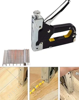 3 in 1 All Metal Body Staples Gun Heavy Duty Tacker Gun and Stapler with Adjustable Multipurpose Wood/Furniture/Seat Covers/Tent Decorations