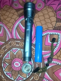 MZ M982 Zoomable Metal LED Torch, 5 Modes, Rechargeable, Bright Light, Ideal Gift For Outdoor Enthusiasts And Emergencies,Multicolour