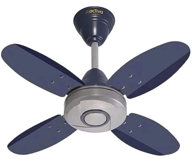 ACTIVA ORNET 600mm Ceiling Fan, 850 RPM High Speed Air Delivery with 4 Blades, Anti-Dust Coating, 2 Years Warranty
