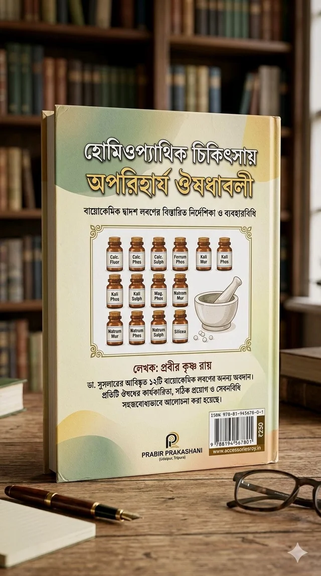 Essential Remedies in Homeopathic Treatment: A Detailed Guide to the Twelve Biochemic Salts
(Author: Prabir Krishna Roy)