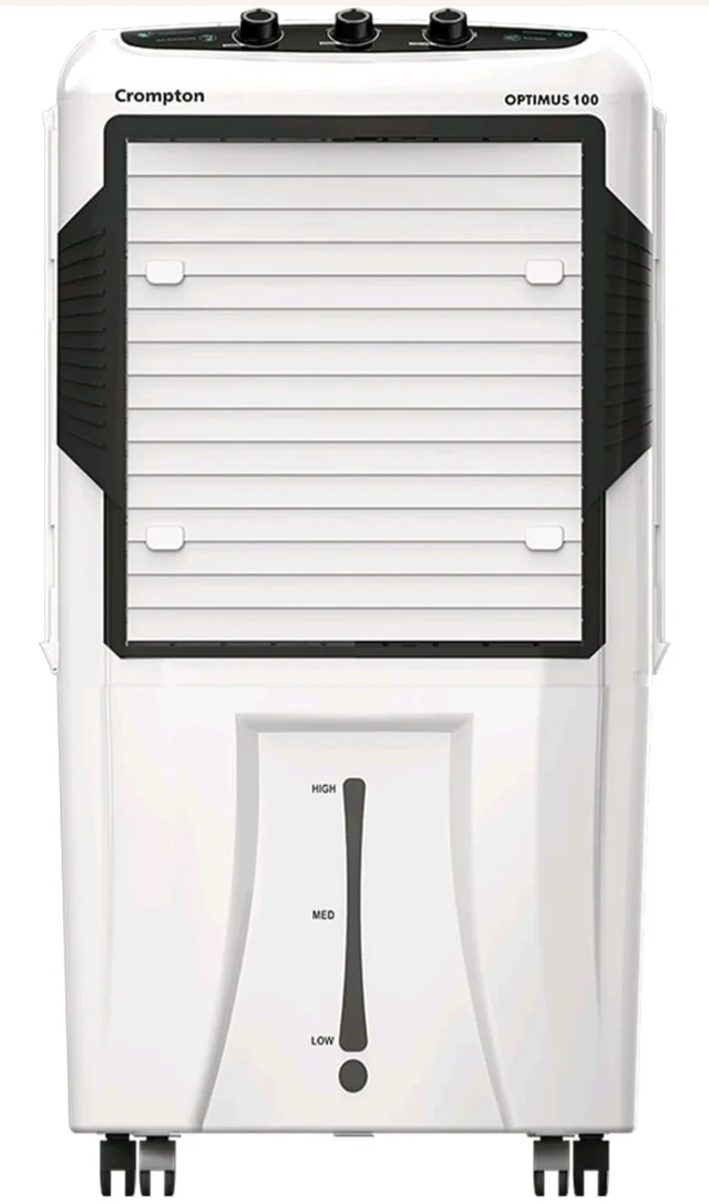 Crompton Optimus 100 Litres Desert Air Cooler for home | Large & Easy Clean Ice Chamber | High Density Honeycomb Pads | Auto-Fill & Drain | Everlast Pump | Humidity Control