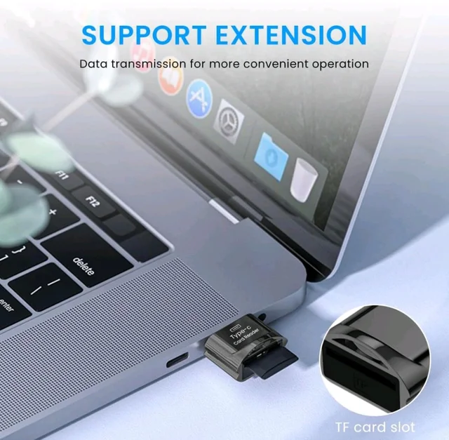 Verilux Type C Card Reader Micro SD Adapter Compatible with OTG Phones
Fast File Transfer for Phones, Quick Access to Micro SD Media, Compact Metal Build, Handy for Travel Use