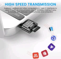 Verilux Type C Card Reader Micro SD Adapter Compatible with OTG Phones
Fast File Transfer for Phones, Quick Access to Micro SD Media, Compact Metal Build, Handy for Travel Use