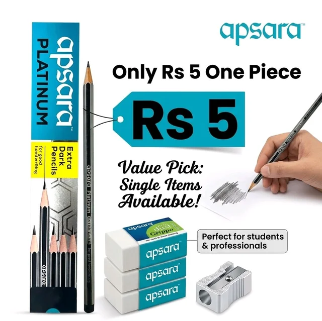 Apsara Platinum Extra Dark Pencils