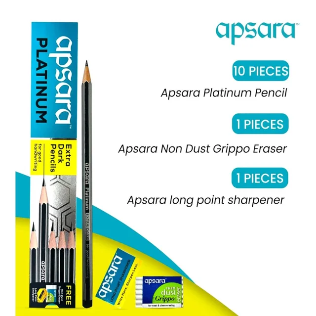 Apsara Platinum Extra Dark Pencils