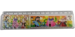 Cartoon Puzzle Ruler for Kids ? 15cm Plastic Maze Game Ruler with Fun Characters ? Multipurpose School Stationery for Children