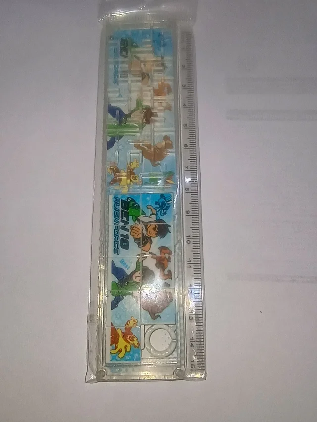 Cartoon Puzzle Ruler for Kids ? 15cm Plastic Maze Game Ruler with Fun Characters ? Multipurpose School Stationery for Children