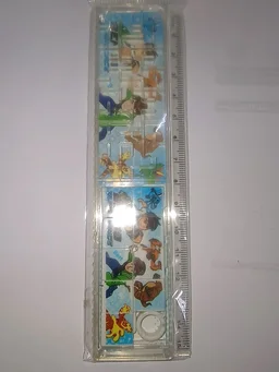 Cartoon Puzzle Ruler for Kids ? 15cm Plastic Maze Game Ruler with Fun Characters ? Multipurpose School Stationery for Children