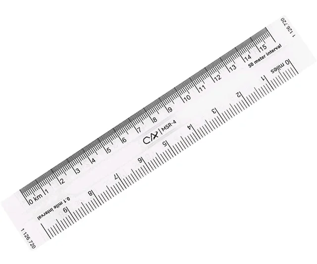 Clear Ruler for Poltting Utm, Usng, Mgrs Coordinates Land Navigation MSR-4|Measuring Tapes & Rulers|Home & Garden