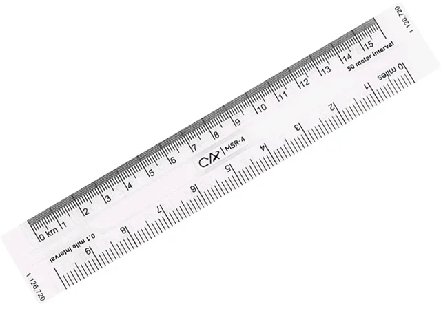 Clear Ruler for Poltting Utm, Usng, Mgrs Coordinates Land Navigation MSR-4|Measuring Tapes & Rulers|Home & Garden