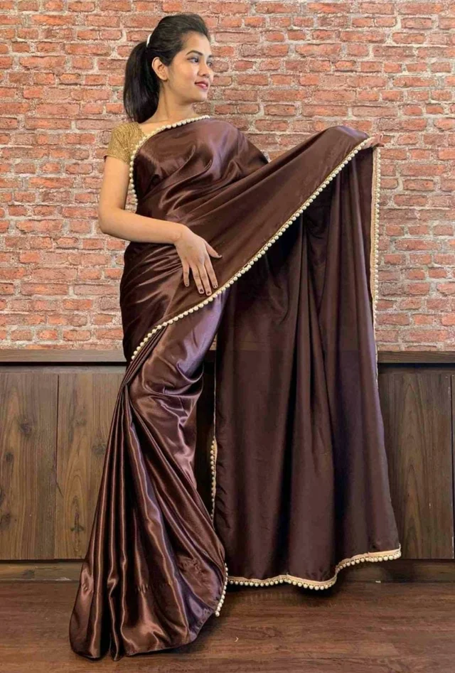 Ready To Wear Ns24 Sattin Stone - Need West Size, Brown, Online Payment
