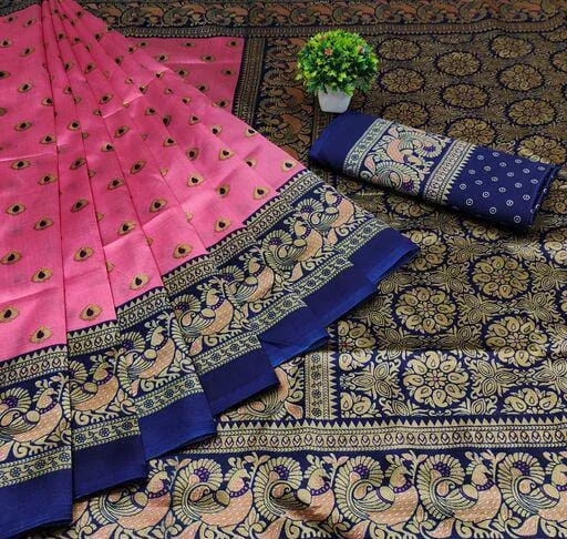 Catalog Name:*Alisha Ensemble Sarees*Saree Fabric: Cotton SilkBlouse: Running BlouseBlouse Fabric: Cotton SilkPattern: PrintedBlouse Pattern: PrintedNet Quantity (N): SingleSizes: Free Size (Saree Length Size: 5.2 m, Blouse Length Size: 0.8 m) Dispatch: 2-3 Days*Proof of Safe Delivery! Click to know on Safety Standards of Delivery Partners- https://ltl.sh/y_nZrAV3 - 1