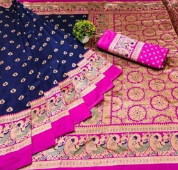 Catalog Name:*Alisha Ensemble Sarees*Saree Fabric: Cotton SilkBlouse: Running BlouseBlouse Fabric: Cotton SilkPattern: PrintedBlouse Pattern: PrintedNet Quantity (N): SingleSizes: Free Size (Saree Length Size: 5.2 m, Blouse Length Size: 0.8 m) Dispatch: 2-3 Days*Proof of Safe Delivery! Click to know on Safety Standards of Delivery Partners- https://ltl.sh/y_nZrAV3 - 1