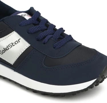GOLDSTAR Running Shoes For MenColour Blue Outer Material: NylonClosure: Lace-UpsPattern: Solid10 Days Return Policy, No questions asked.Hurry, Only 7 left! - 10