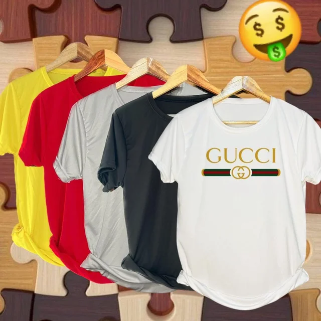 Gucci T Shirts 5pice Combo - M
