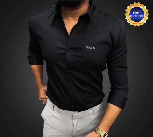 Mufti Plane Shirt For Men - XXl