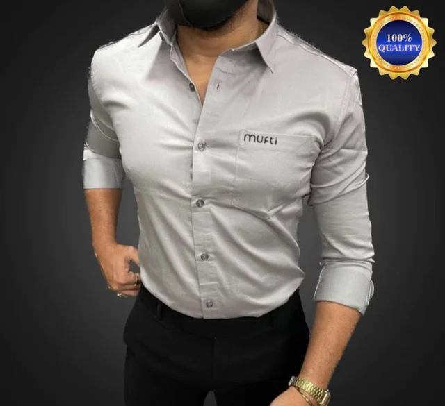 Mufti Plane Shirt For Men - XXl