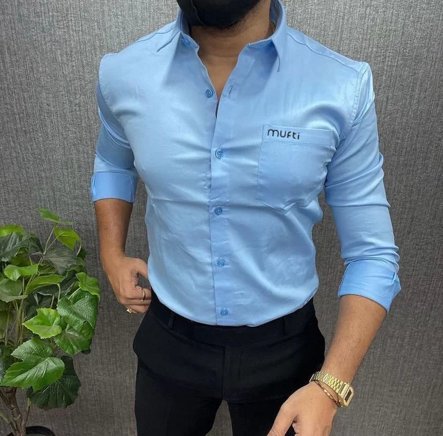 Mufti Plane Shirt For Men - M