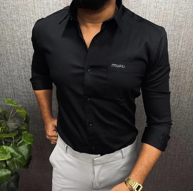 Mufti Plane Shirt For Men - M