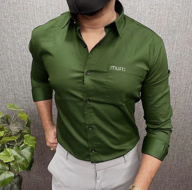 Mufti Plane Shirt For Men - XXl