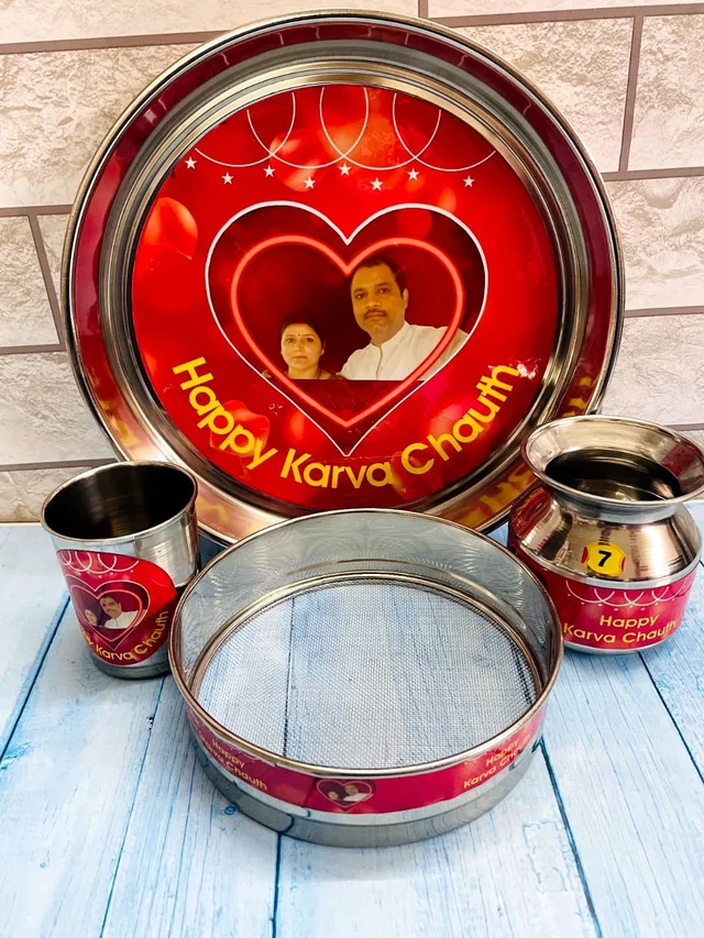 Karwachath Photo Thali Set - 15