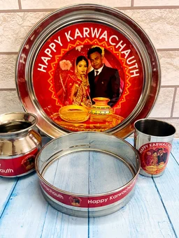 Karwachath Photo Thali Set - 15
