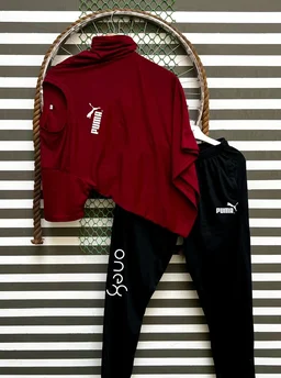 Jf Puma Tshirts + Lowar Combo - M