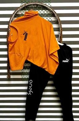 Jf Puma Tshirts + Lowar Combo - Jf, L