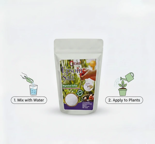 OEHB Epsom Salt Magnesium sulfate for Terrace Garden 900 gm