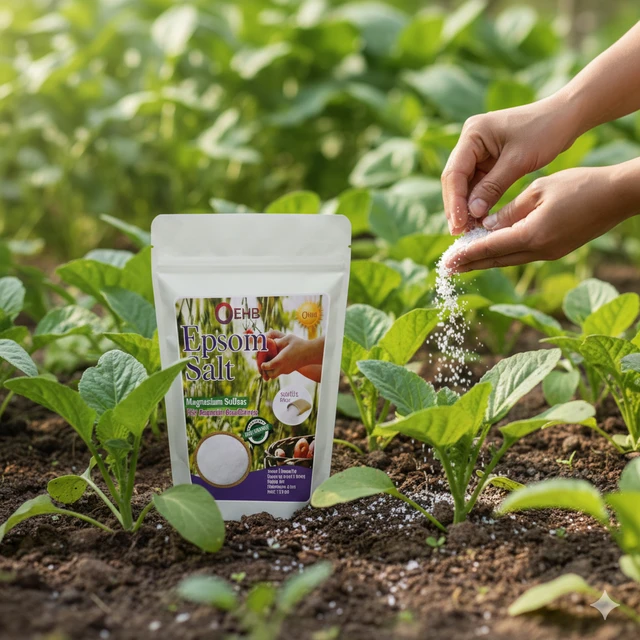 OEHB Epsom Salt Magnesium sulfate for Terrace Garden 900 gm
