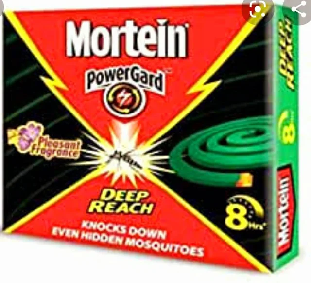 reckitt colman Mortein PowerGard 8hrs Coil, 100% Protection from Dengue, 10 Coils - case 60 pcs