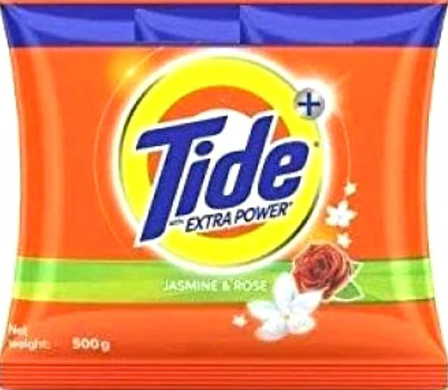 P&G Tide Plus with Extra Power Jasmine and Rose Detergent Washing Powder - 500Gm.