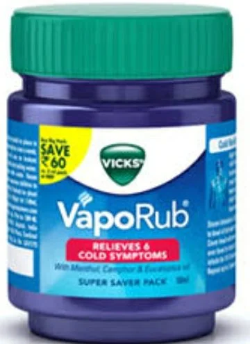 Vicks Vaporub, 25 ml Manufacturer PROCTER & GAMBLE HOME PRODUCTS PVT LTD