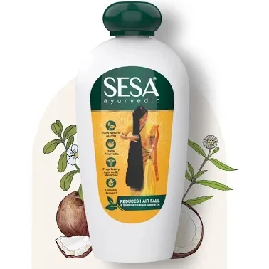 SESA AYURVEDIC REDUCES HAIR FALL & SUPPORTS HAIR GROWTH Hair Oil Pack 100Ml.