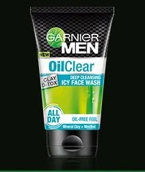 Garnier Men Oil Clear Clay D-Tox Deep Cleansing Icy Face Wash, 50gm