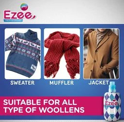 Godrej Ezee Liquid Detergent - pouch | for Winter-wear | Added Conditioner | No Soda Formula | Woolmark Certified