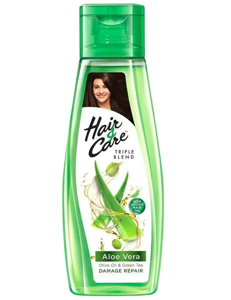 HAIR & CARE with Aloe Vera, Olive Oil & Green Tea Hair Oil, 300Ml.