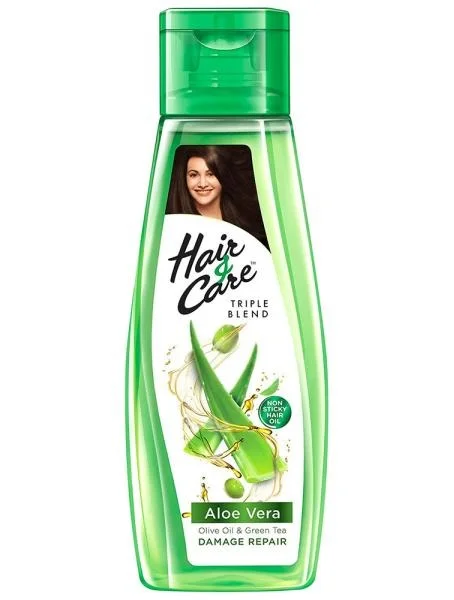 HAIR & CARE with Aloe Vera, Olive Oil & Green Tea Hair Oil, 100Ml.