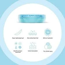 PONDS POND's Super Light Gel Moisturiser β With Hyaluronic Acid & Vitamin E, For Glowing Skin, 50 ml