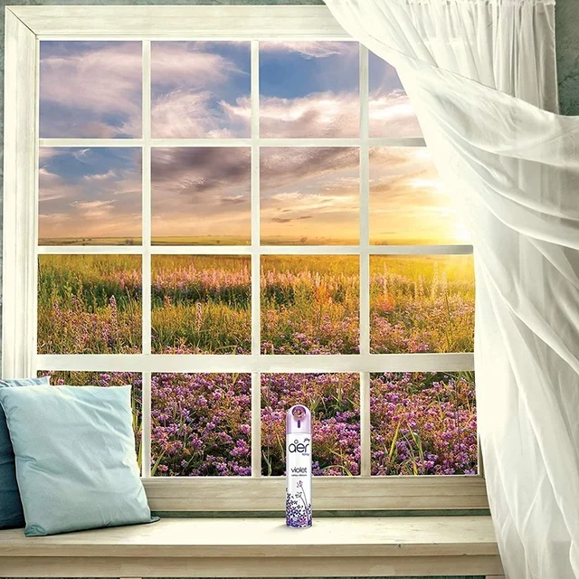Godrej aer spray, Air Freshener for Home & Office - (240 ml), Long-Lasting Fragrance - Violet Valley Bloom